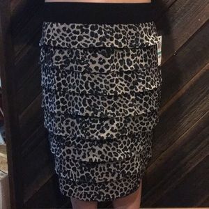A cheetah print skirt